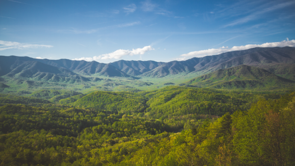 The Great Smoky Mountains National Park in Tennessee